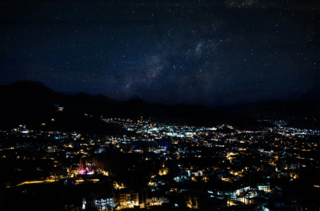 Night View of Leh City